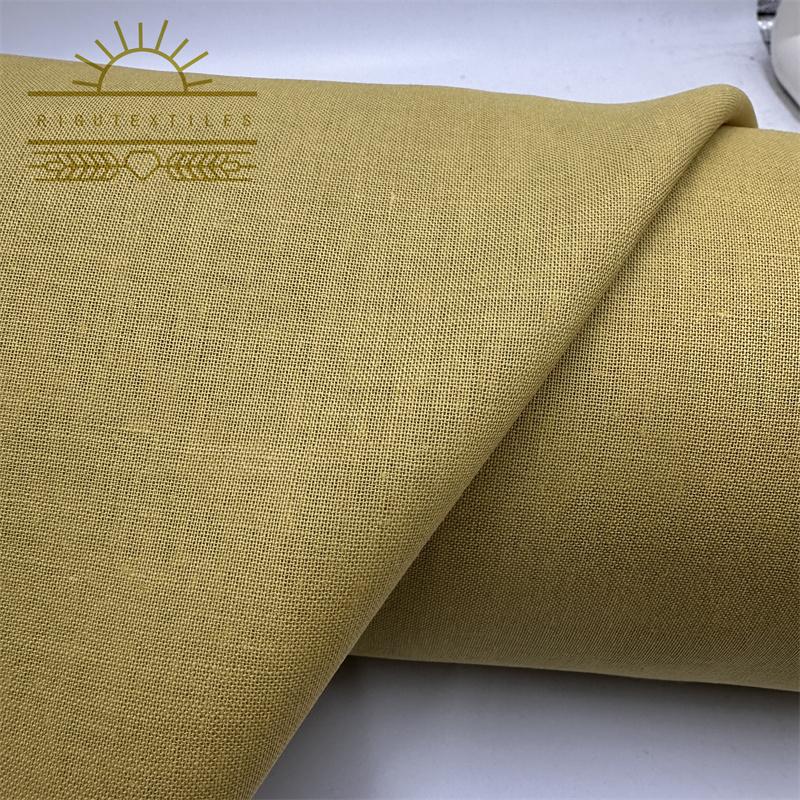 EcoFriendly Blended Linen Cotton Fabric for Garments and Home Textiles
