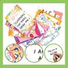 50 English Workplace Motivation Text Cards Self-Discipline Text Inspirational Quotes Positive Energy Postcards Greeting Cards