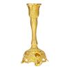 European Vintage Single Candle Holder, Alloy Tea Light Candlestick for Home Decor