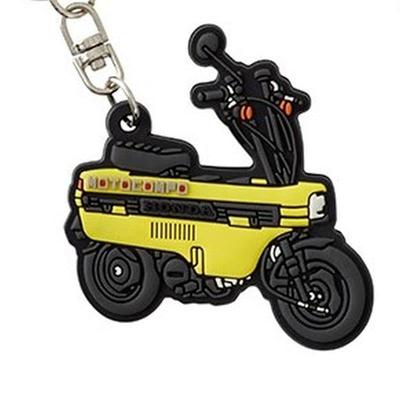 MOTOCOMPO FREE 0SYEP-39B-JF PVC Rubber Key Chain Black