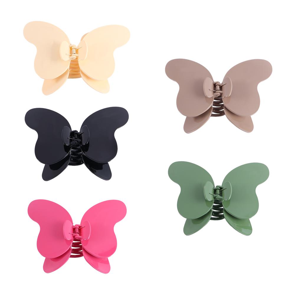 

Temperament Butterfly Hair Claws Women Hair Accessories Korean Style Hair Claw Shark Grab Clip black-big