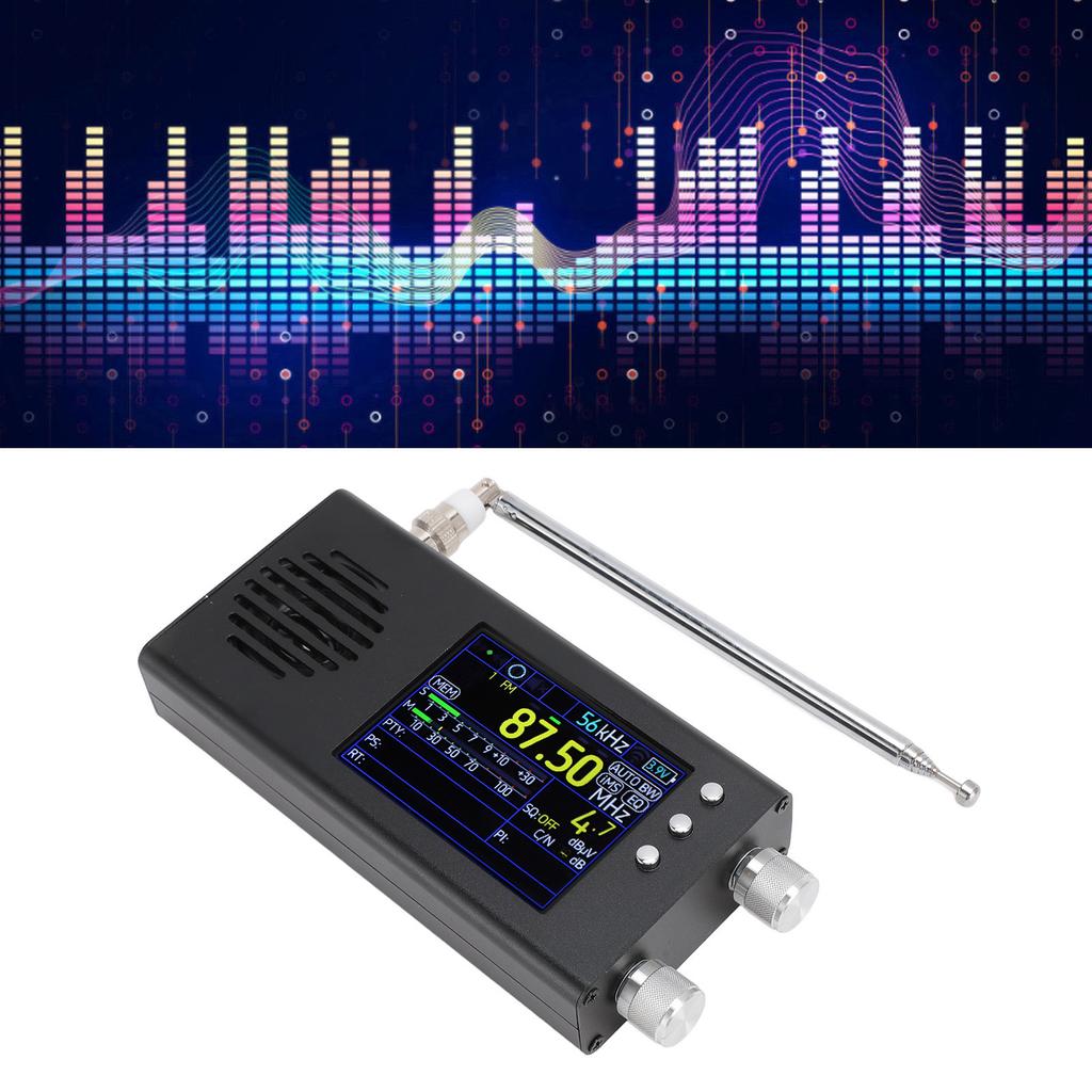 Portable SSB Shortwave Radio Receiver 3.2 Inch LCD Display Dual Stereo Speakers 5000MAH Battery AM FM SW CB VHF UHF     LW MW Full Band Radio Recei