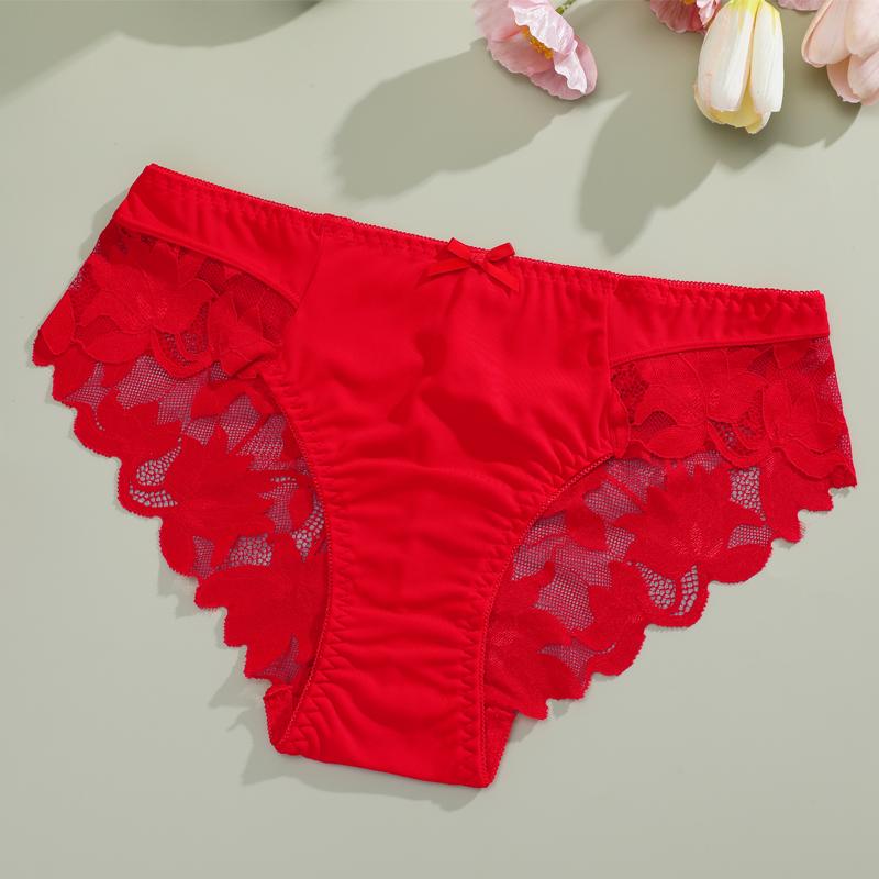 1 Stück Damen High Waist Plus Size Spitze Unterwäsche, Modisch, Atmungsaktiv, Weich und Bequem Damen Unterwäsche, Hochwertige Sexy Unterwäsche