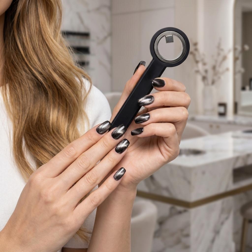 Magnetic Cat Eye Nail Tool Upgraded Strong for Creating Hollow Cat Eye Effects Suitable for Beginners and Professionals