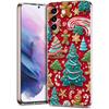 Transparent Phone Case Cover for Samsung Galaxy S25 S24 S23 S22 S20 S21 FE Ultra S24 S10 S10E Plus 5G New Year Christmas Pattern