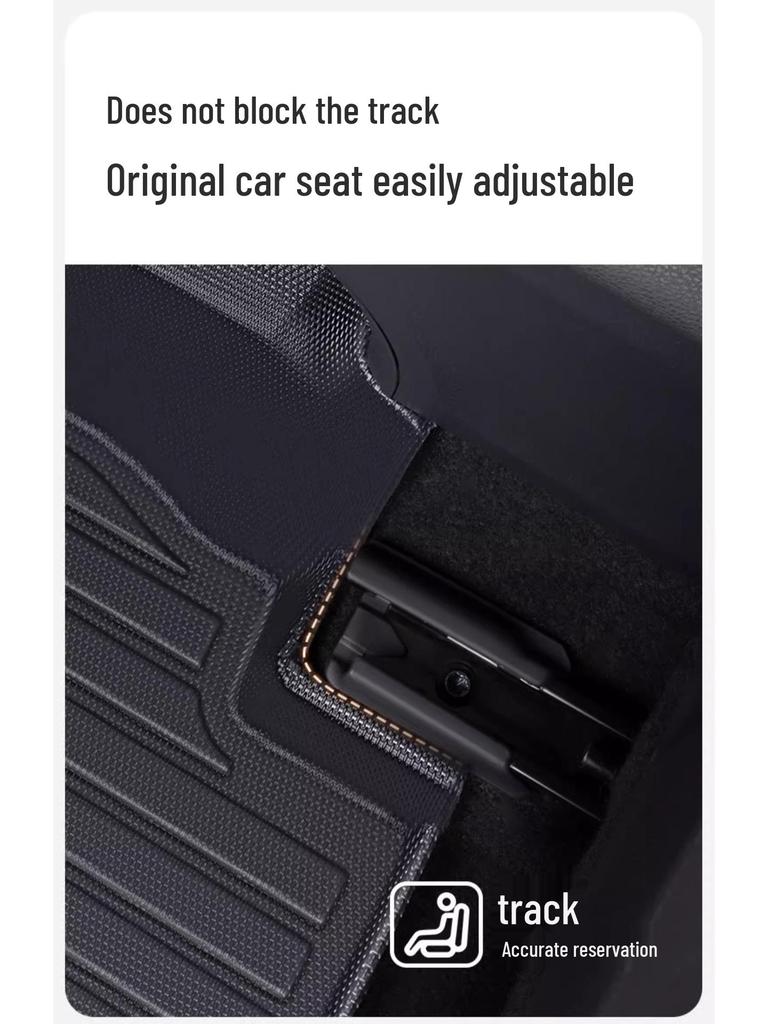 Waterproof TPE Car Floor Mats for Pentium B30 (2016-2018), One-Piece Molded with Door Sill Coverage