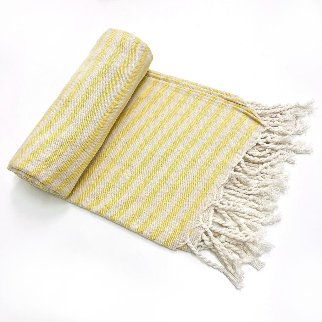 TURKISH Classical Series Beach Towel | 71 x 39 in | Extra Large Wearable Turkish Bath Towel | Premium Luxury Striped Linen