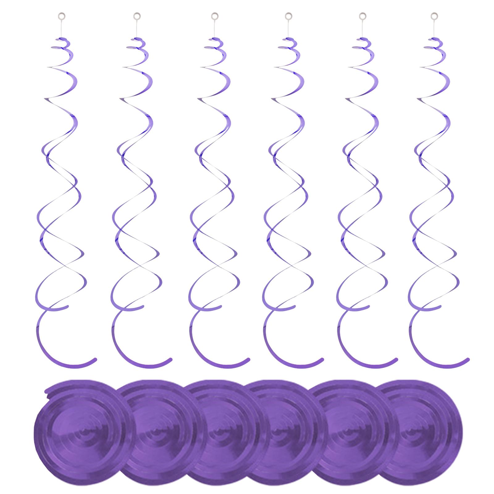 

6 шт. Набор 27,5-дюймовых золотых потолочных украшений из алюминиевой фольги для вечеринки по случаю дня рождения, стримеров, украшений для вечеринок, подвесных завитков