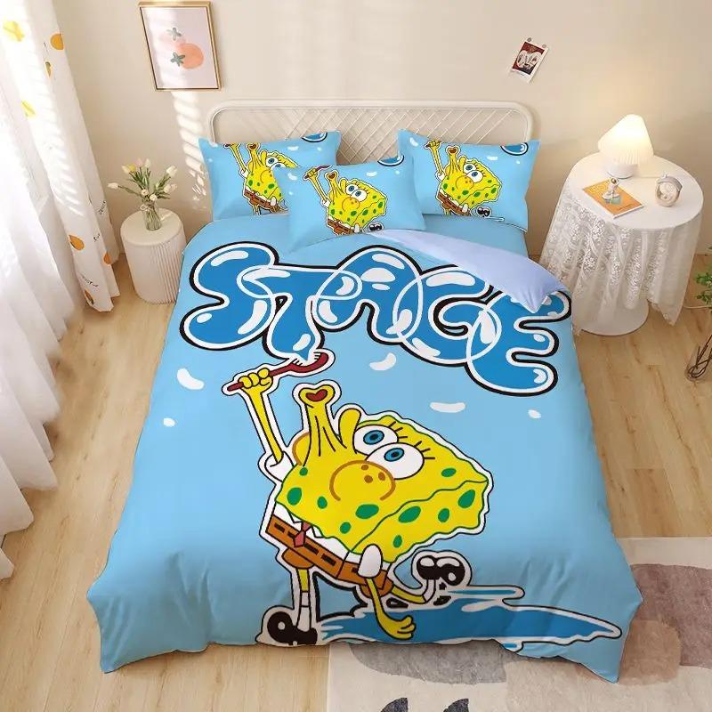 sp-pongebob squarepants Patrick Star Bedding Sets Skin Friendly Duvet Covers Comfortable And Lovely Suitable For All Ages
