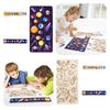 Wooden Space Planet Puzzles Montessori Toys For Kids Educational Jigsaw Tray For Science Learning