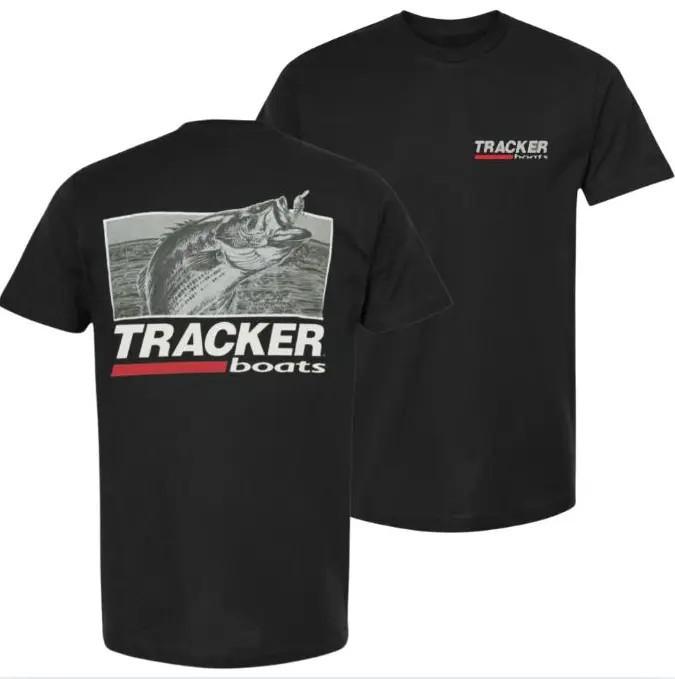 Tracker Boats Graphic Tee, Vintage Fishing  Soft Cotton Blend Unisex T-Shirt M