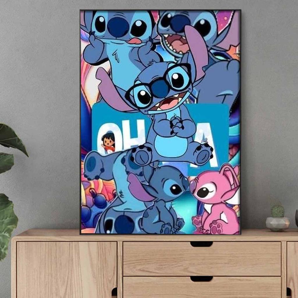 DIY Diamond Painting Stitch and His Girlfriend Cross Stitch Kit Mosaic Art Diamond Painting Full Circle Diamond Home Decoration