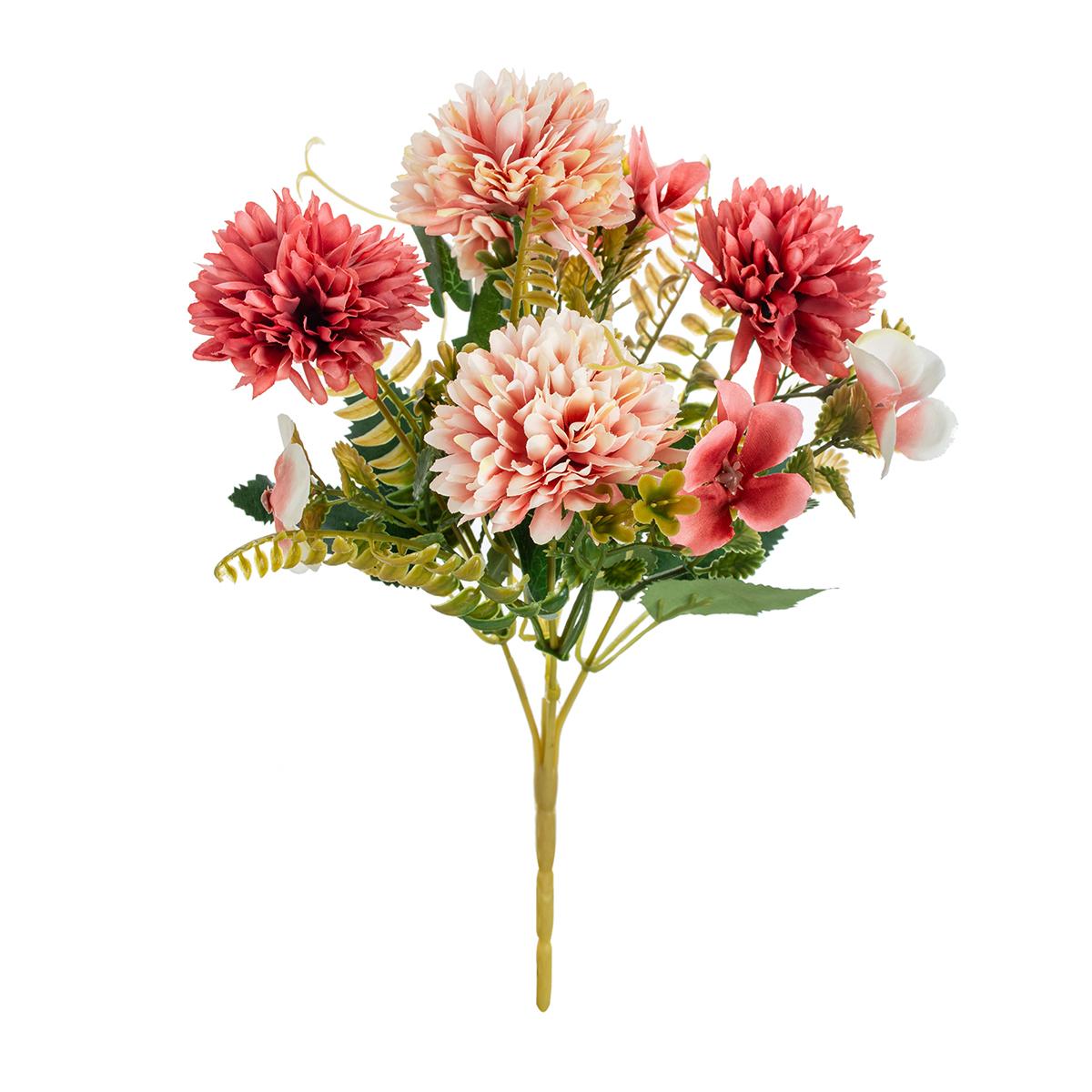 

Artificial Flowers Silk Ball Chrysanthemum Outdoor Garden Wedding Bridal Bouquets Home Vase Table Wreath Festival Party Diy Gift 1pc рожевий червоний колір
