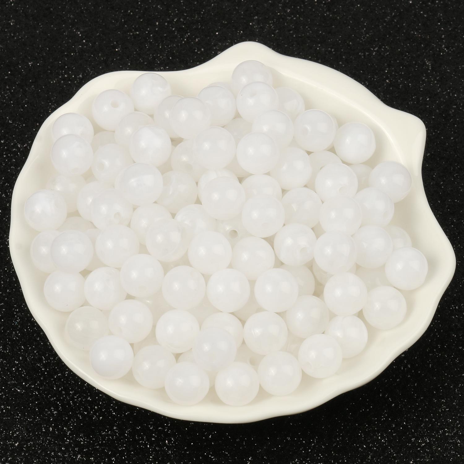 

6 8 10 мм імітація натурального каменю круглі акрилові намистини ефект хмари намистини для виготовлення ювелірних виробів браслет намисто аксесуари своїми руками 6mm about 200pcs