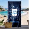 Preston North End Personalized Printed Beach Towel Soccer Logo Support Custom Name Text Absorbent Towel For Sport Travel Special Gift