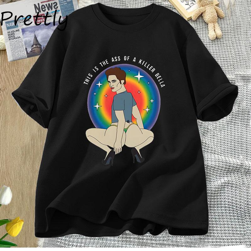 This Is The A.ss of A Killer Bella Tričko Funny Twilight Meme Grafika Trička Robert Pattinson Tričko Unisex Unisex Tričko Streetwear