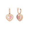 Swarovski Gema Symmetrical Heart-Shaped Water Drop Earrings Women Earrings Rose-Gold 5653010