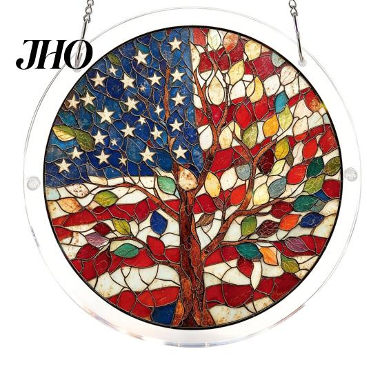 Acrylic Puzzle Sun Catcher with Colorful Light Projection, DIY Window Hanging Decor Rainbow Projection for Garden Patio Living Room, UV Printed