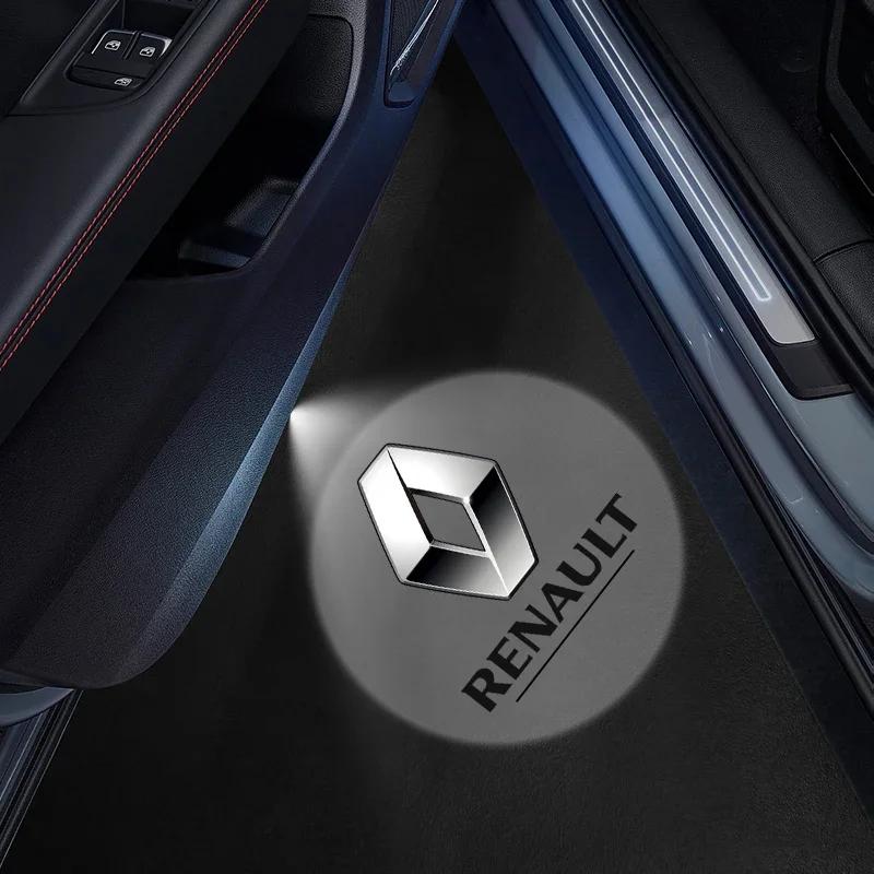 

Hub Caps Car stickers Car Door Welcome Lamp Laser Projector Logo Ghost Shadow Night Lights For Renault koleos duster megane 2 lo