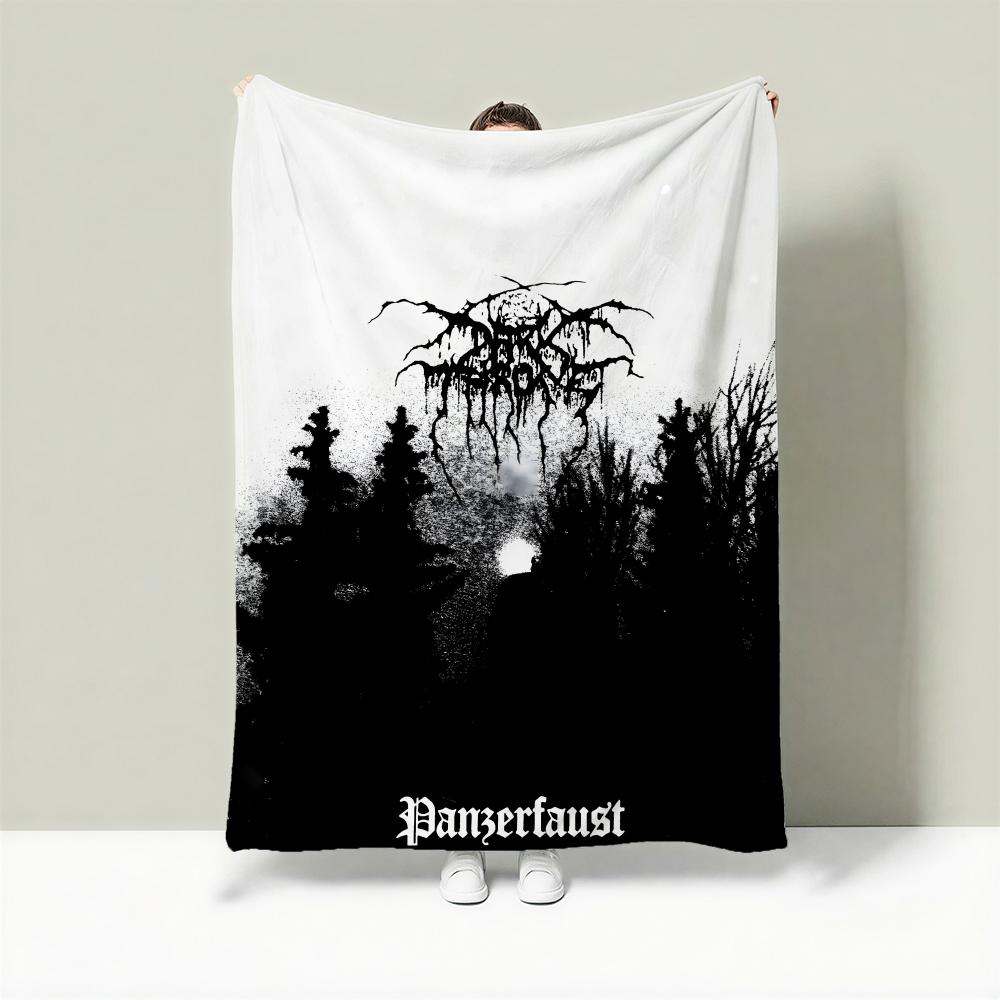Band D-Darkthrone Throw Lightweight 240g Flannel Blanket Soft Skin-friendly for Summer Cooling 75X95CM