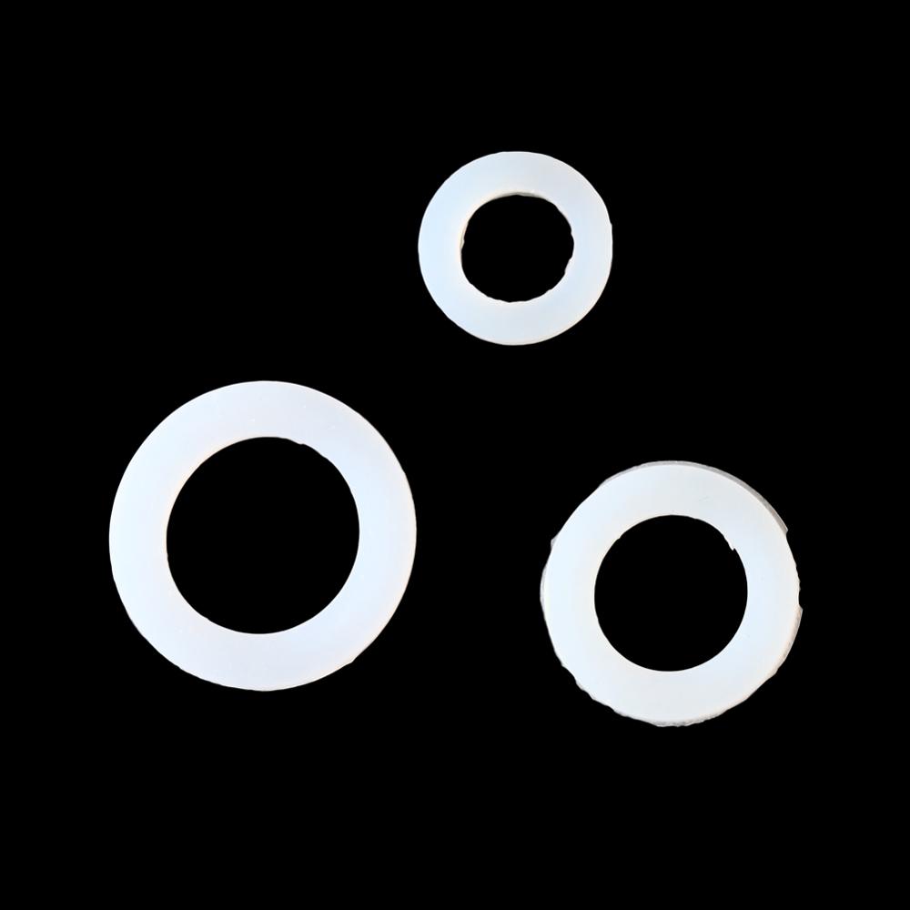1/2" 3/4" 1" Silicone Gaskets Water Connectors Seal Rings Flat Seal Washer Gasket Hardware Fastener Accessories Anti-leak Washer