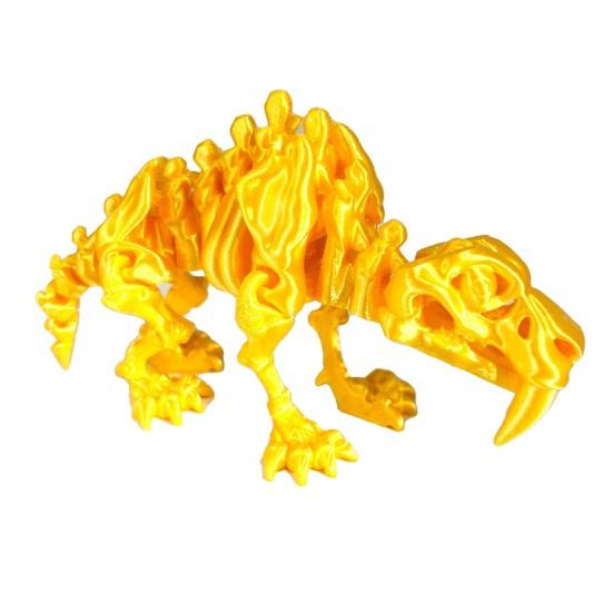 

3D Printed Dinosaur Figurine Movable Joints Tyrannosaurus Mosasaur Stegosaurus Ankylosaur Pterosaur Velociraptor Model Stress Relief Dino Fidget Toy F