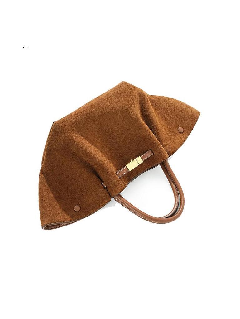DEMELLIER Wing Suede Tote – Large Capacity, Versatile Women's Commuter Bag