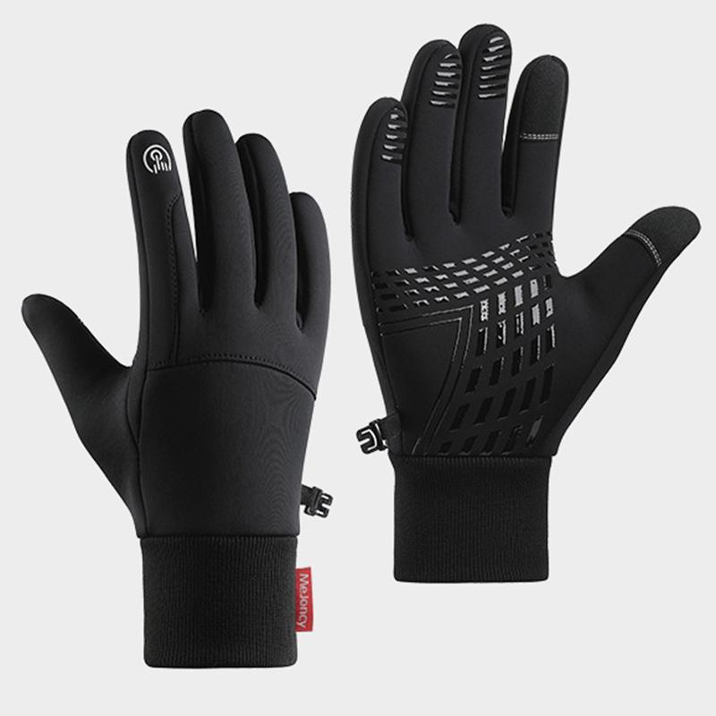 Full Finger Cycling Gloves Winter Gloves Mens Anti Slip Thermal Windproof Mittens
