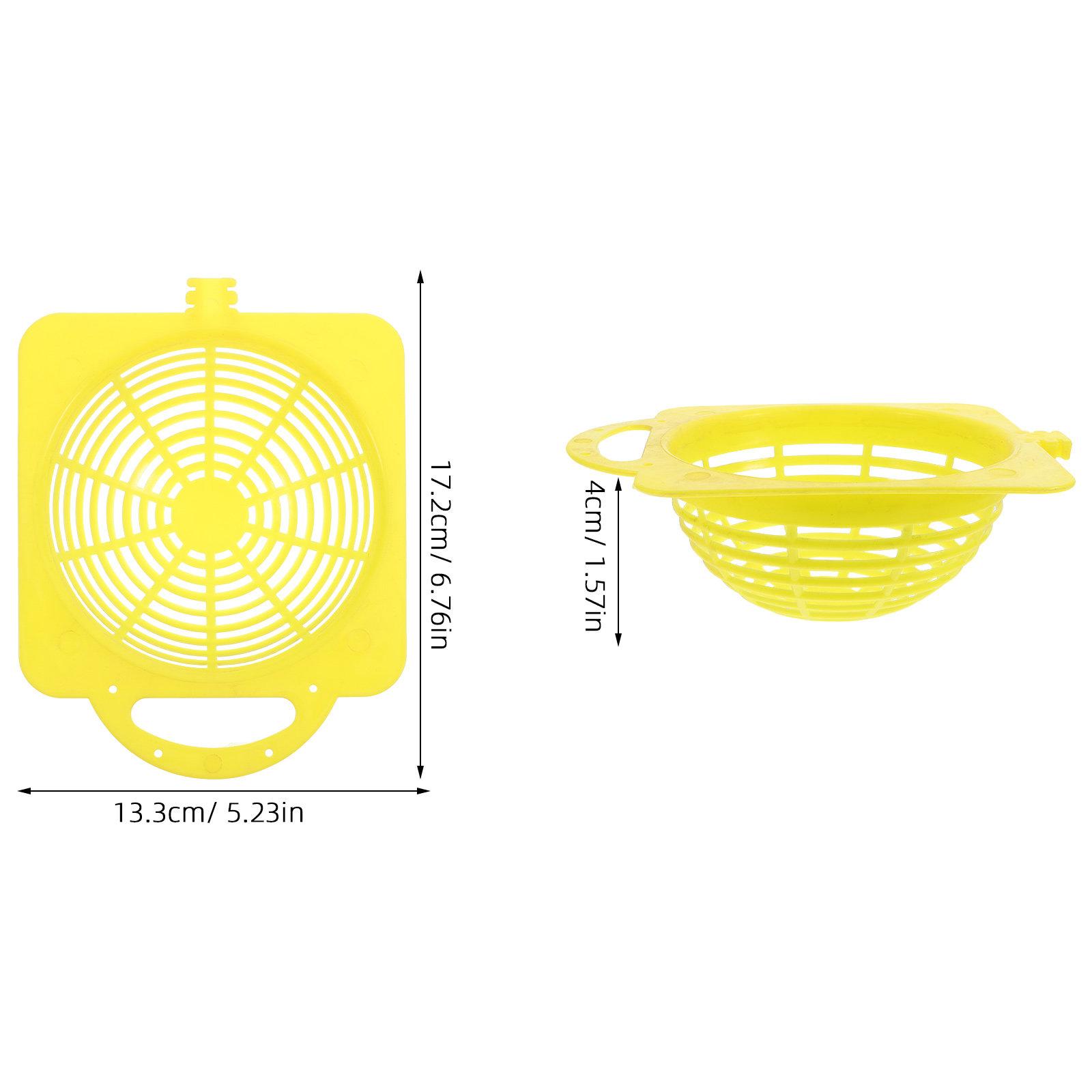 

2Pcs Yellow Nesting Box for Cockatiels Parakeets Small Birds Plastic Pet Bird Breeding Cage Indoor Outdoor Comfortable Safe жовтий