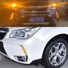 2pcs DRL LH+RH Turn Signal Lamp Fog Light  Fits For Subaru Forester 2013-2018