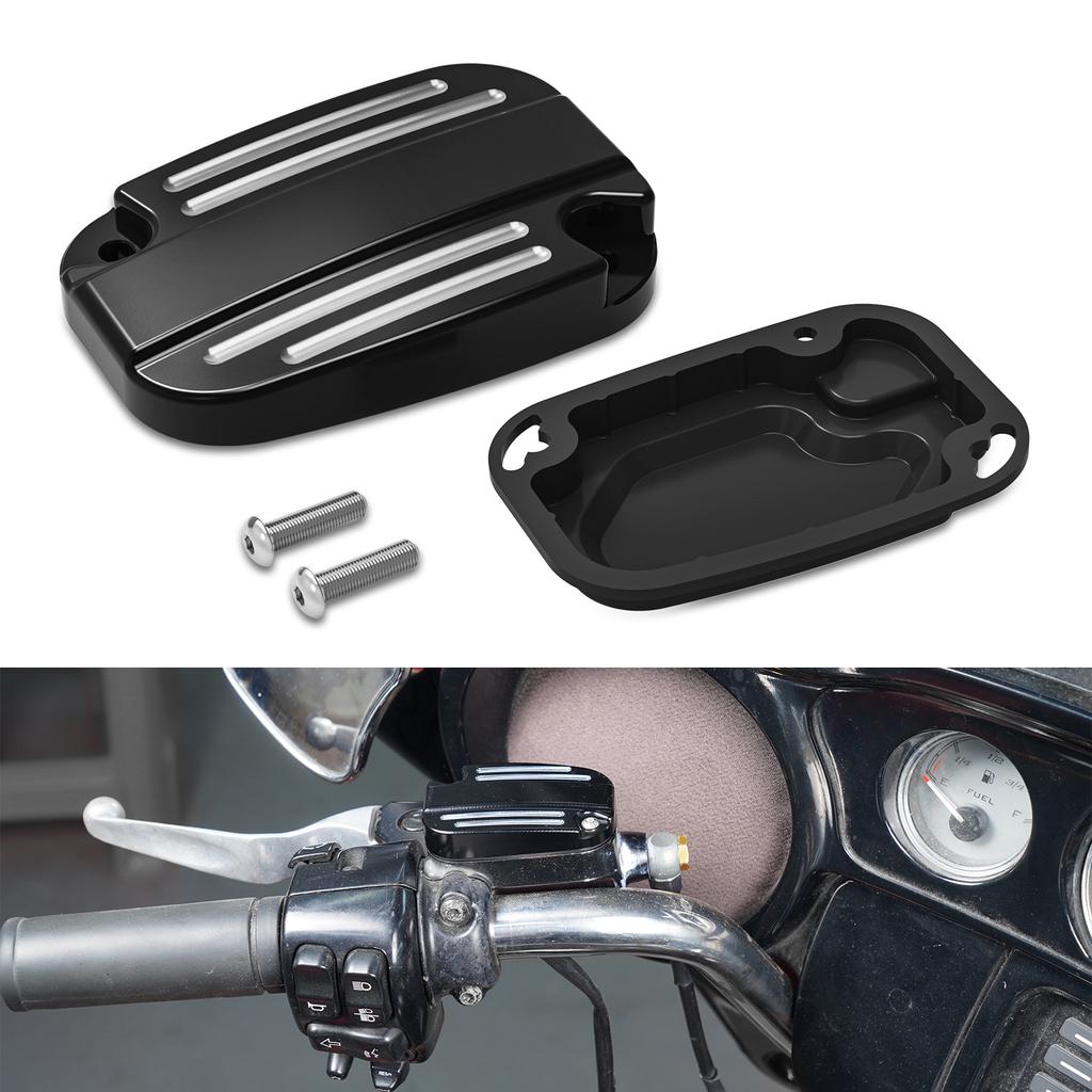 1x Clutch Master Cylinder Reservoir Lid Cover for Harley Road King/Special Street Glide FLHX/S Road Glide FLTRX FLTRXS 2017-2020