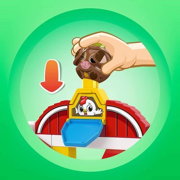 MEGA Bloks First Builders Coucou Blocs Coffret La Ferme Des Animaux, Jeu De Construction, 30 Pièces, Jouet Pour Enfant