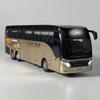 1:30 Business Long Distance Single Decker Bus Alloy Die & Cast Model Car Chrismas Gift Children Toy For Kids Sound & Light Boys