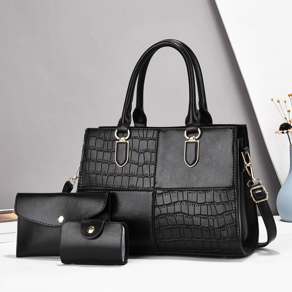 3pcs Women's Bag Set Fashion Trend Female Handbag Totes Crossbody Shoulder Messenger Bag For Shopping Party Date Clutch Purse