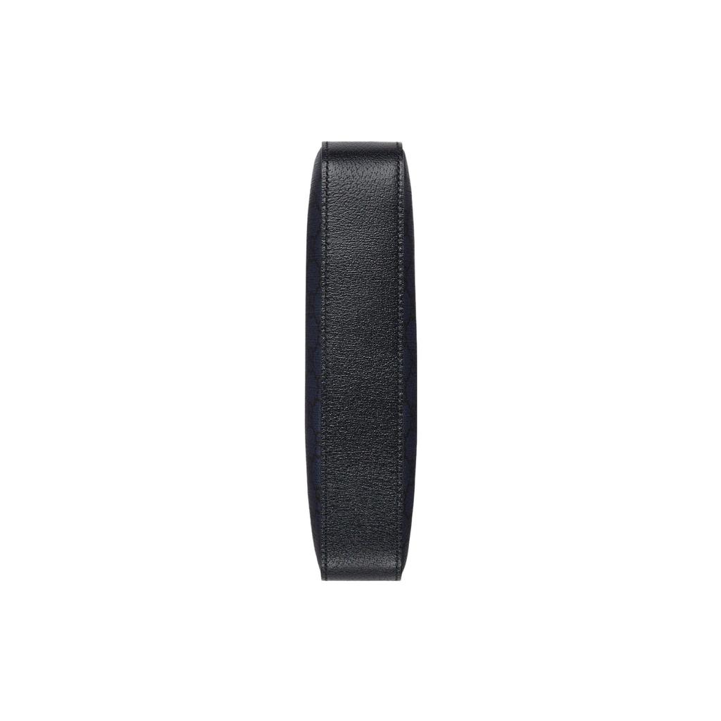 Gucci Ophidia GG Supreme Super Mini Crossbody Bag With Web Stripe In Navy Blue For Unisex Daily Use