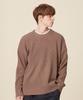 BLOND9 Crew Neck Rib Knit Sweater_Brown