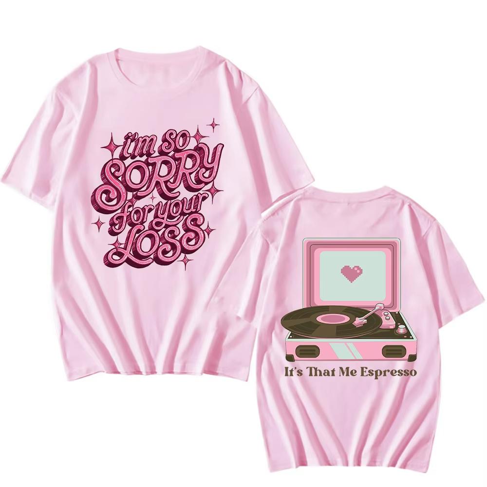 T-shirt per Fan Manica Corta Donna Casual Album That's That Sabrina Carpenter Stampa Estetica Abbigliamento Estivo Manica Corta
