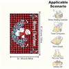 Christmas Snowman Buffalo Plaid Holiday Greeting CardBlanket Flannel Throw Blanket for Sofa, Bed, Travel, Camping, Office, Couch, Chair, And