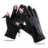 Men's Windproof Waterproof Touchscreen Winter Sports Gloves - Fingerless for Fishing & Cycling