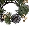 Christmas Candle Ring Wreath Decorative for Bar Table Centerpieces Christmas