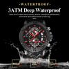 POEDAGAR Sports Men Watches Waterproof Luminous Chronograph Date Military Watch Silicone Strap Quartz Wristwatch Reloj