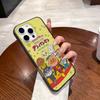 Bread Superman Phone Case For IPhone 17 16 15 14 13 12 11 Pro Max Plus Corrugated Bumper Back Cover Shell