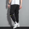 Men's Trendy Hip-Hop Loose-Fit Multi-Pocket Overalls - Korean Style Casual Skinny Pants