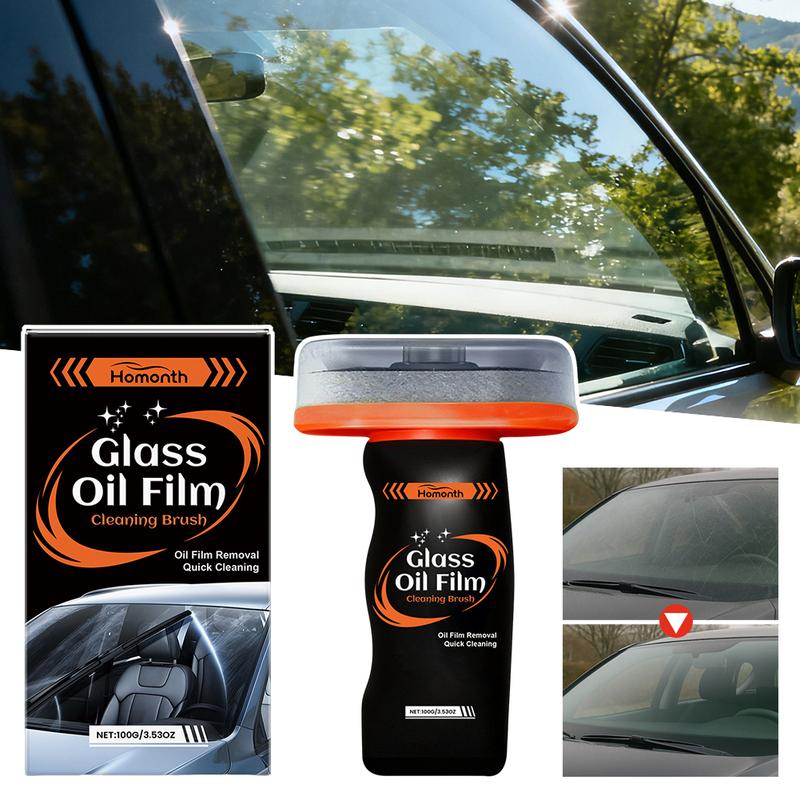 

Windshield Oil Film Remover And Brightener Enhances Driving Visibility & Safety. Car Detailing Essential Tool