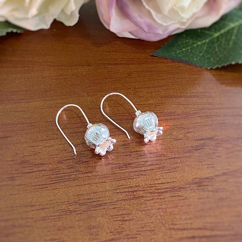 Elegant Lily of The Valley Ear Hook for Women's Light Luxury New Chinese Niche Design New Earrings