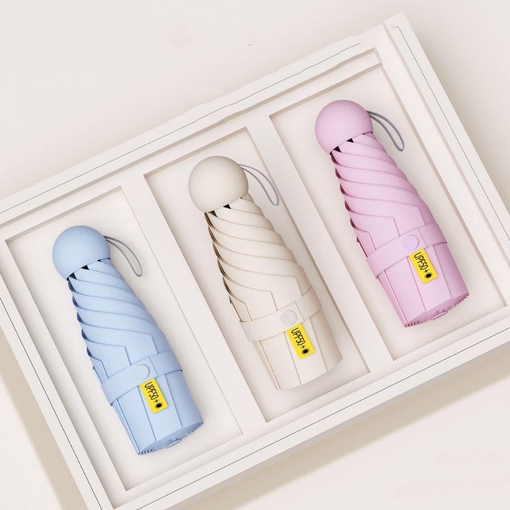 Lightweight Travel Umbrella Mini Mini Folding Umbrella Waterproof Sun & Rain Pocket Umbrella  Girls