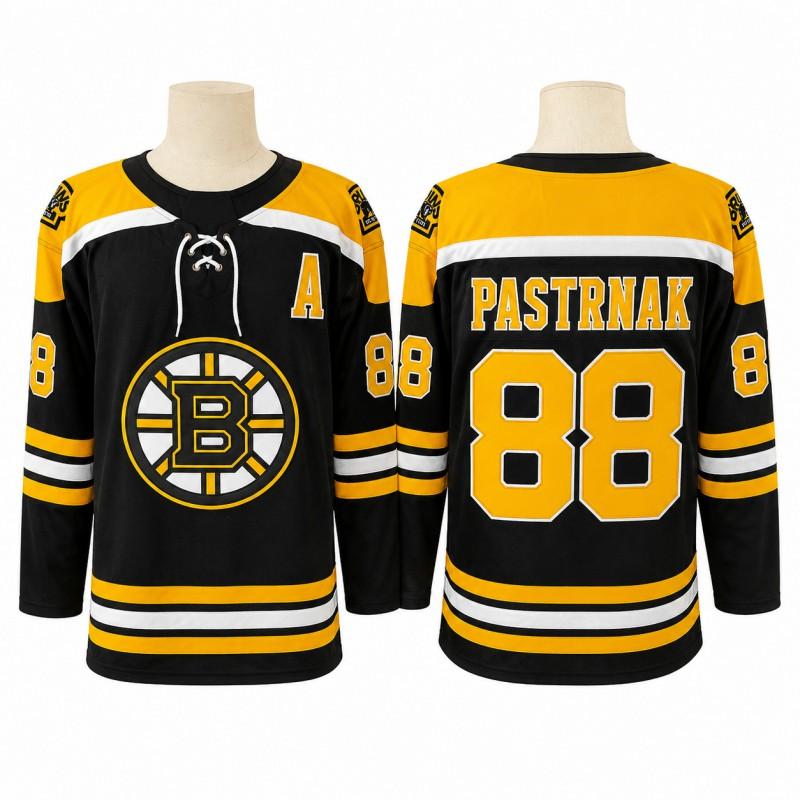 Maglia da Hockey Completamente Ricamata Boston Bruins Red Wings Grizzlies Sportswear per Squadra Uomo Donna Invernale Manica Lunga