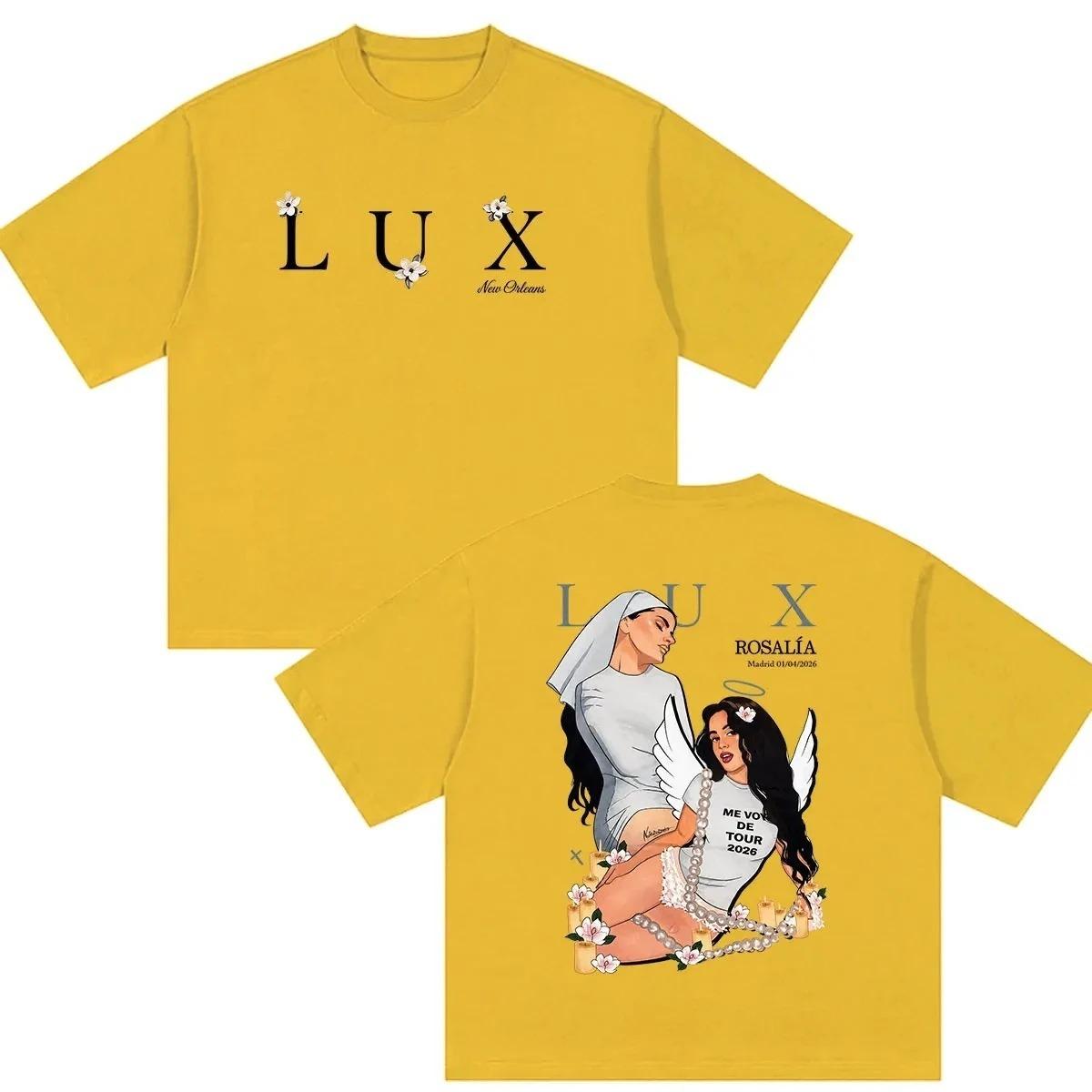 

Rosalía Me Voy De Tour 2026 LUX New Orleans Black Cotton Unisex Concert Women And Men T-shirt XXXL