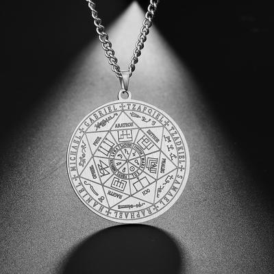 7 Erzengel-Siegel-Charm-Halsketten, Erzengel-Siegel-Halsketten, Pentacle-Magie-Amulett