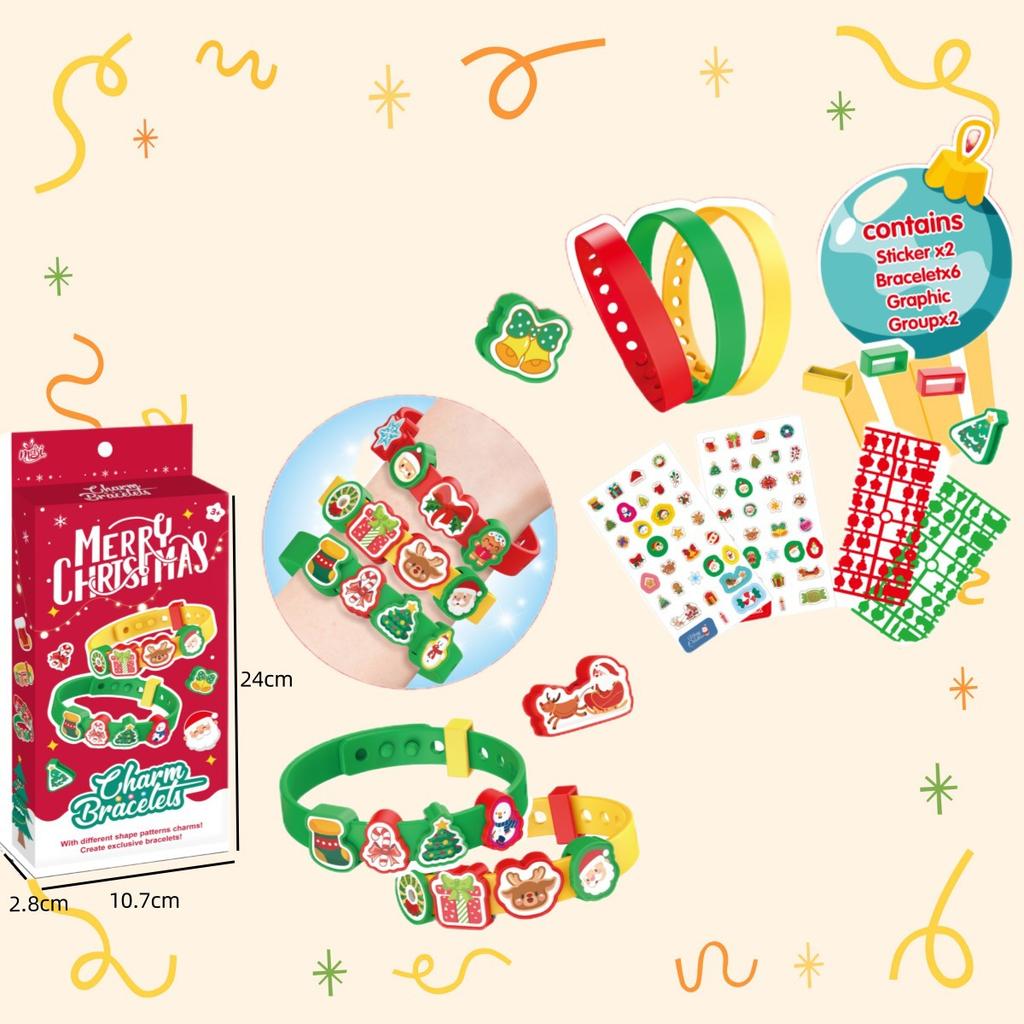 Perlenarmband Mädchen Spielzeug DIY Bastelmaterialpaket Baby Handgemachtes Geschenk Kinder Perlenkette Schmuck Geburtstagsgeschenk